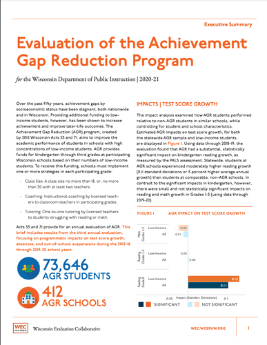 Read more about the article Evaluation of the Achievement Gap Reduction Program